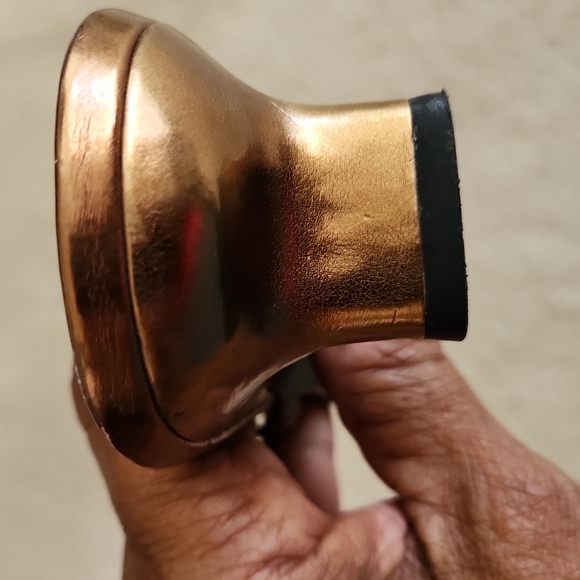 Moda, Women's Browns bronze, 1.5" heels, jeweled slip-on Sandal slides. Size 10M - Picture 8 of 10